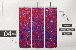 Cosmic Crimson Glitter Digital Papers - 04 variations Product Image 2