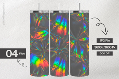 Crumpled Black Foil Digital Papers - 04 variations Product Image 2