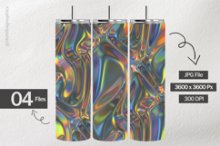 Iridescent Liquid Blobs Digital Papers - 04 Variations Product Image 2