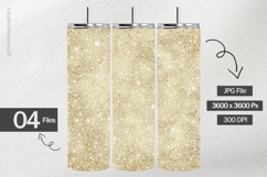 Creamy Vanilla Glitter Digital Papers - 04 variations Product Image 2