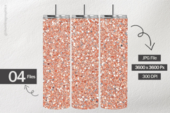 Coral Glitter Digital Papers - 04 variations Product Image 2