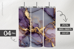 Lavender Marble Digital Papers - 04 Variations Product Image 2
