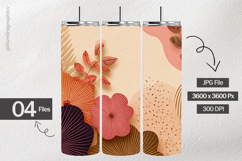 Boho Flora Digital Papers - 04 variations Product Image 2