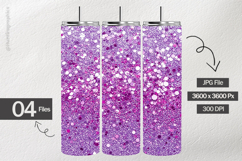 Magenta Chunk Glow Digital Papers - 04 Variations Product Image 2