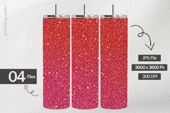 Ruby Pink Glitter Digital Papers - 04 variations Product Image 2