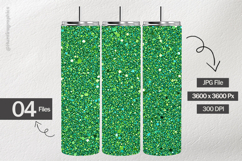 Lime Green Glitter Digital Papers - 04 variations Product Image 2