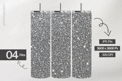 Silver Stardust Glitter Digital Papers - 04 variations Product Image 2