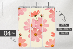 Camilia Flowers Digital Papers - 04 Variations Product Image 2
