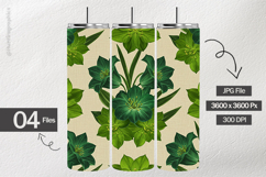 Bell of Ireland Flowers Digital Papers - 04 Variations Product Image 2