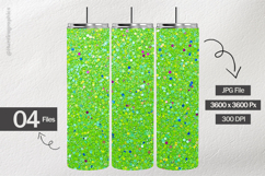 Lime Green Glitter Digital Papers - 04 variations Product Image 2