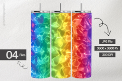 Molten Rainbow Glass Digital Papers - 04 Variations Product Image 2