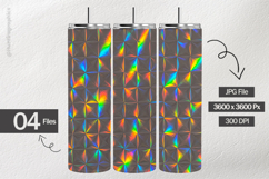 Crumpled Black Foil Digital Papers - 04 variations Product Image 2