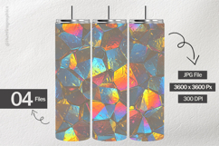 Iridescent Crystal Shards Digital Papers - 04 Variations Product Image 2