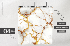 Gold Fractured Marble Digital Papers - 04 variations Product Image 2