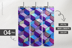 Iridescent Hex Digital Papers - 04 variations Product Image 2