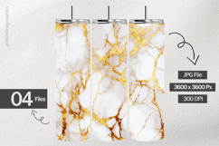 Golden Vein Alabaster Digital Papers - 04 Variations Product Image 2