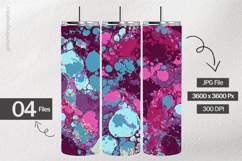 Magenta Turquoise Cracked Stone Digital Papers Product Image 2