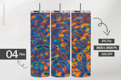 Electric Oil Slick Marble Digital Papers - 04 Variations Product Image 2