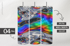 Iridescent Chrome Digital Papers - 04 Variations Product Image 2