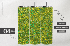 Lime Glow Glitter Digital Papers - 04 variations Product Image 2