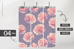 Carnations Digital Papers - 04 Variations Product Image 2