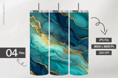Azure Vein Marble Digital Papers - 04 variations Product Image 2
