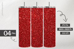 Crimson Stardust Glitter Digital Papers - 04 variations Product Image 2