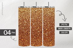 Brown Gredient Glitter Digital Papers - 04 variations Product Image 2