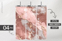 Blush Marble Digital Papers - 04 variations Product Image 2