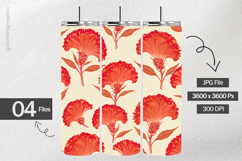 Celosia Flowers Digital Papers - 04 Variations Product Image 2