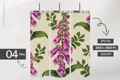 Foxglove Flower Digital Papers - 04 Variations Product Image 2