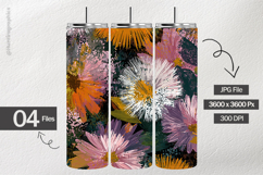 Floral Paint Digital Papers - 04 Variations Product Image 2