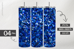 Chunky Blue Digital Papers - 04 variations Product Image 2