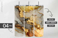 Gold Veins Ink Digital Papers - 04 Variations Product Image 1