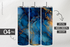 Blue Ink digital Papers - 04 Variations Product Image 2