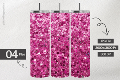 Pink Confetti Glitter Digital Papers - 04 variations Product Image 2