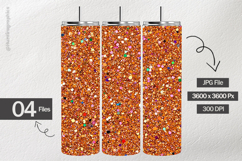 Orange Confetti Digital Papers - 04 variations Product Image 2