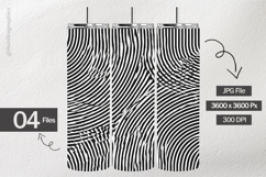 Optical illusion pattern Digital Papers - 04 variations Product Image 2