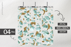 Gold Mint Glitter Digital Papers - 04 variations Product Image 2