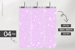 Baby Purple Glitter Digital Papers - 04 Variations Product Image 2