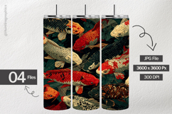 Koi Fish Digital Papers - 04 Variations Product Image 2