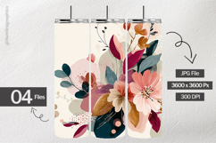 Boho Flora Digital Papers - 04 variations Product Image 2