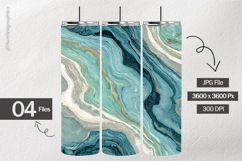 Azure Marble Digital Papers - 04 variations Product Image 2
