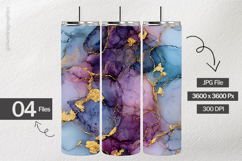 Lavender Marble Digital Papers - 04 Variations Product Image 2