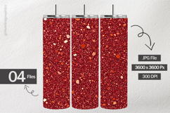 Crimson Sparkle Digital Papers - 04 variations Product Image 2