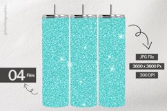 Aqua Glitter Digital Papers - 04 Variations Product Image 2
