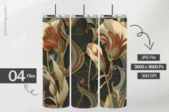 Crimson Petals Digital Papers - 04 variations Product Image 2