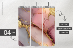 Blush &amp; Gold Ink Digital Papers - 04 variations Product Image 2