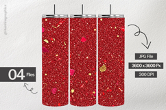 Red Gliter Digital Papers - 04 variations Product Image 2