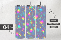 Holographic Liquid Cells Digital Papers - 04 Variations Product Image 2